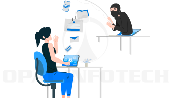 Hacked by another company or someone else has taken control 