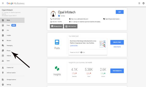 Add Google My Business Photos
