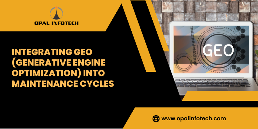 Integrating GEO (Generative Engine Optimization) into Web Maintenance Cycles