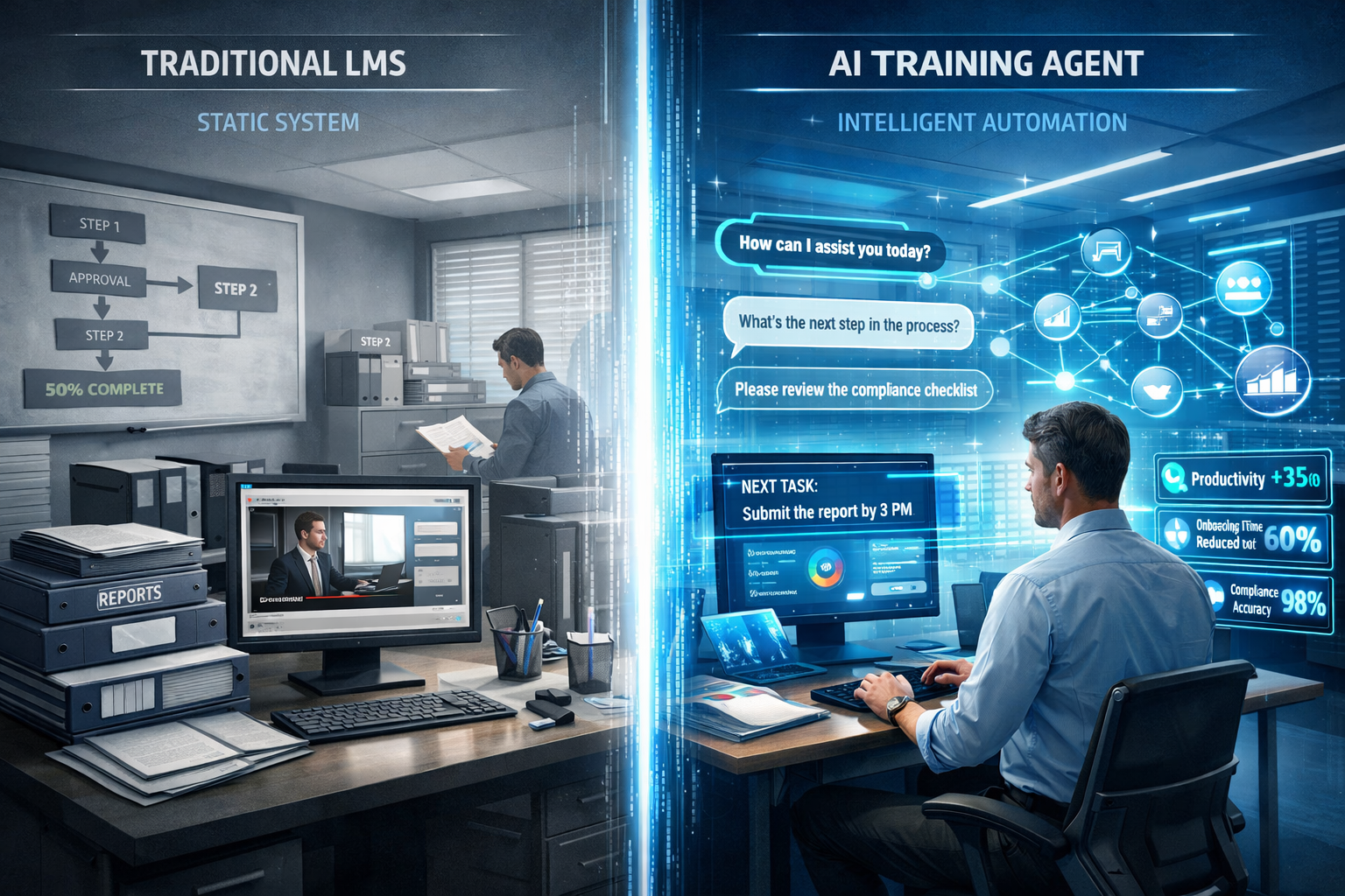 AI Agent vs Traditional Learning Management Systems (LMS) AI Agent vs Traditional Learning Management Systems (LMS)