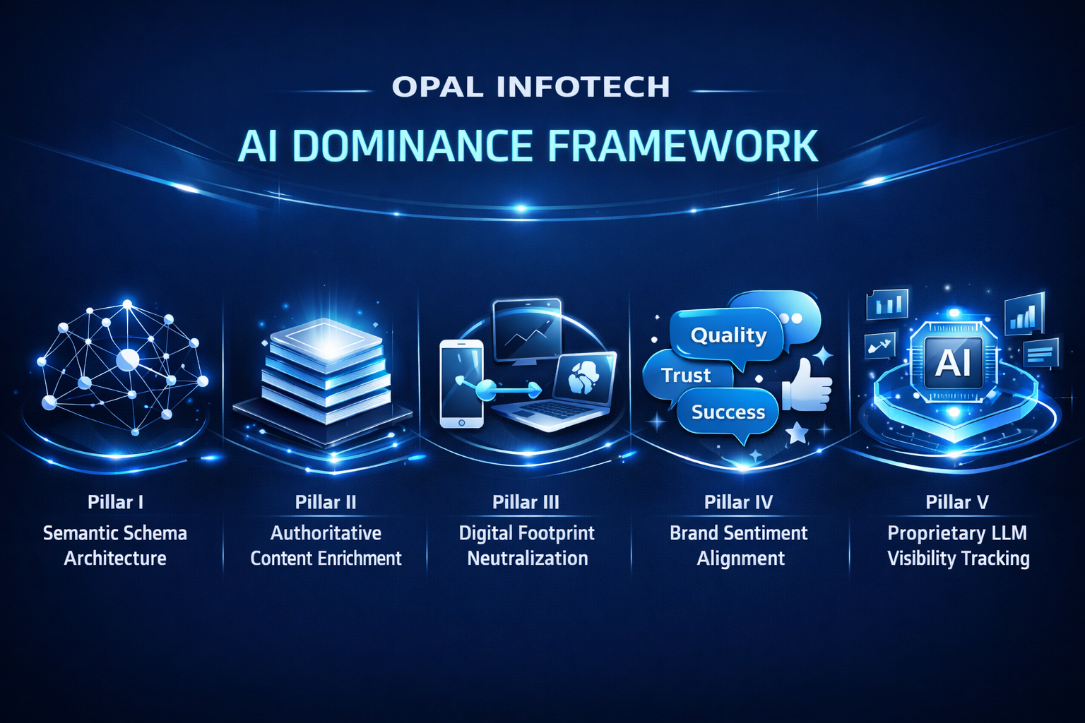 The Opal Infotech Framework: 5 Pillars of AI Dominance The Opal Infotech Framework: 5 Pillars of AI Dominance