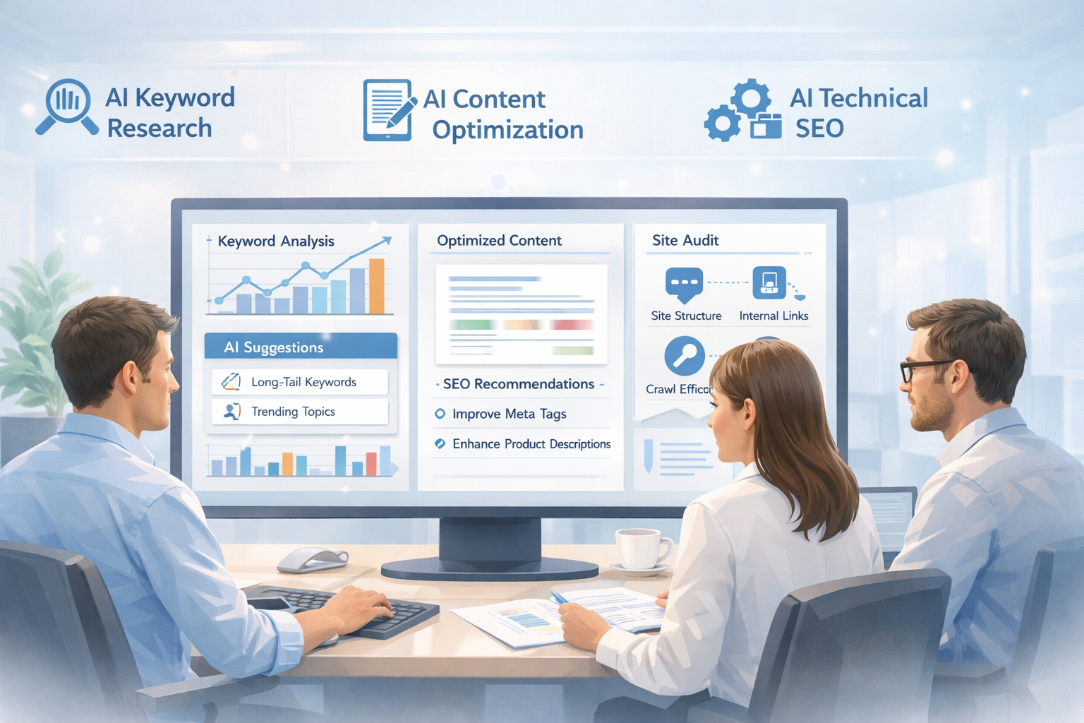 The Role of AI in Keyword Research, Content Optimization, and Technical SEO  