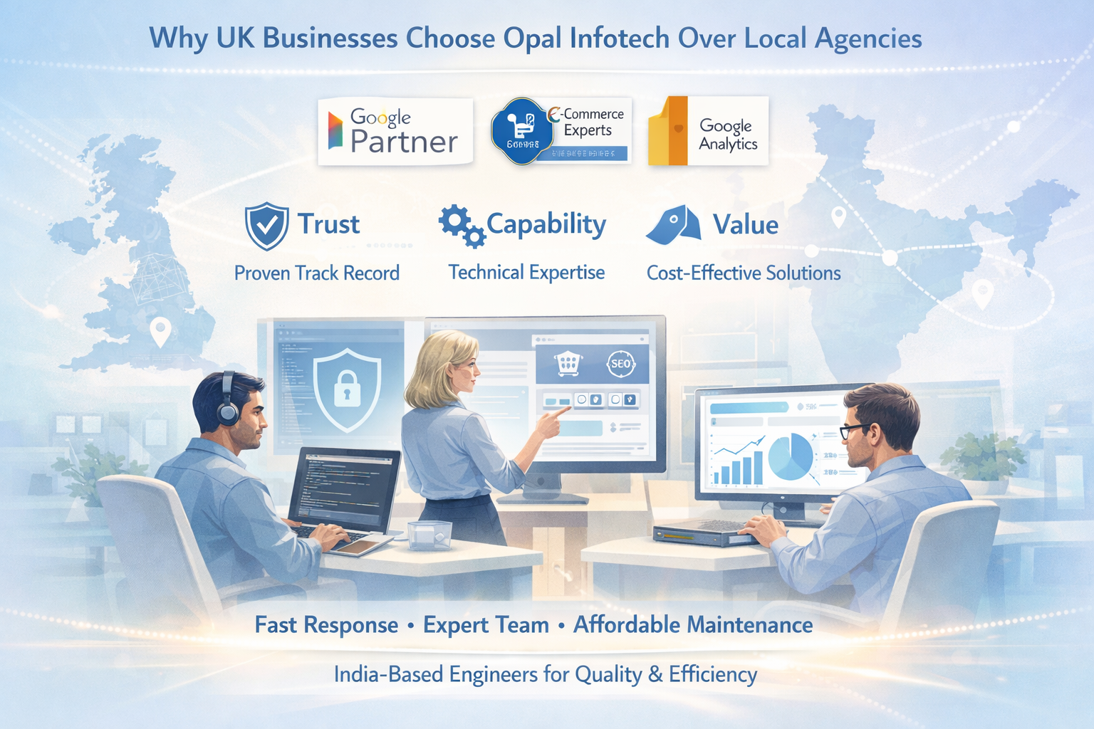 Why UK Businesses Choose Opal Infotech Over a Local Agency


