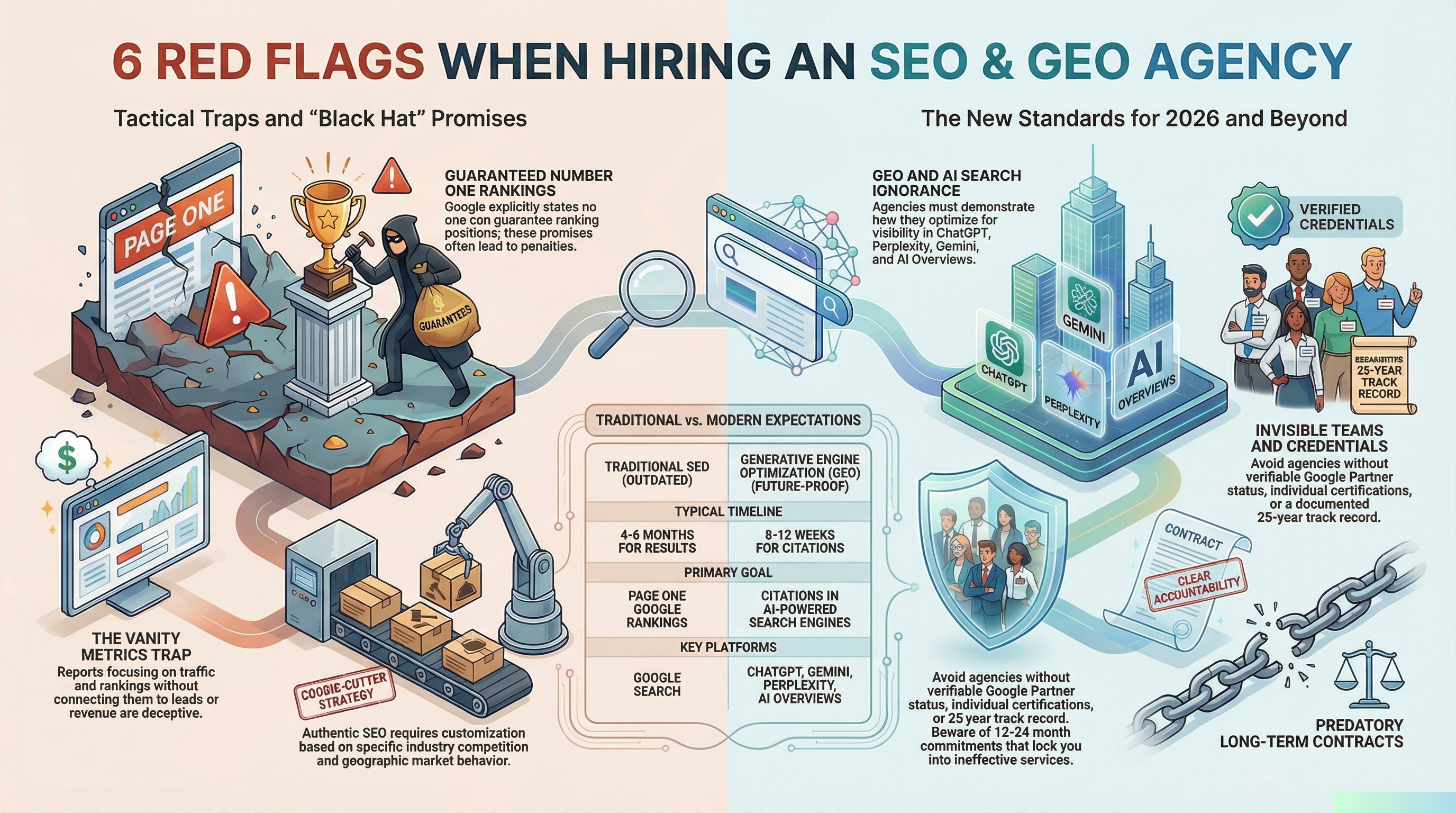 6 SEO Agency Red Flags 6 SEO Agency Red Flags