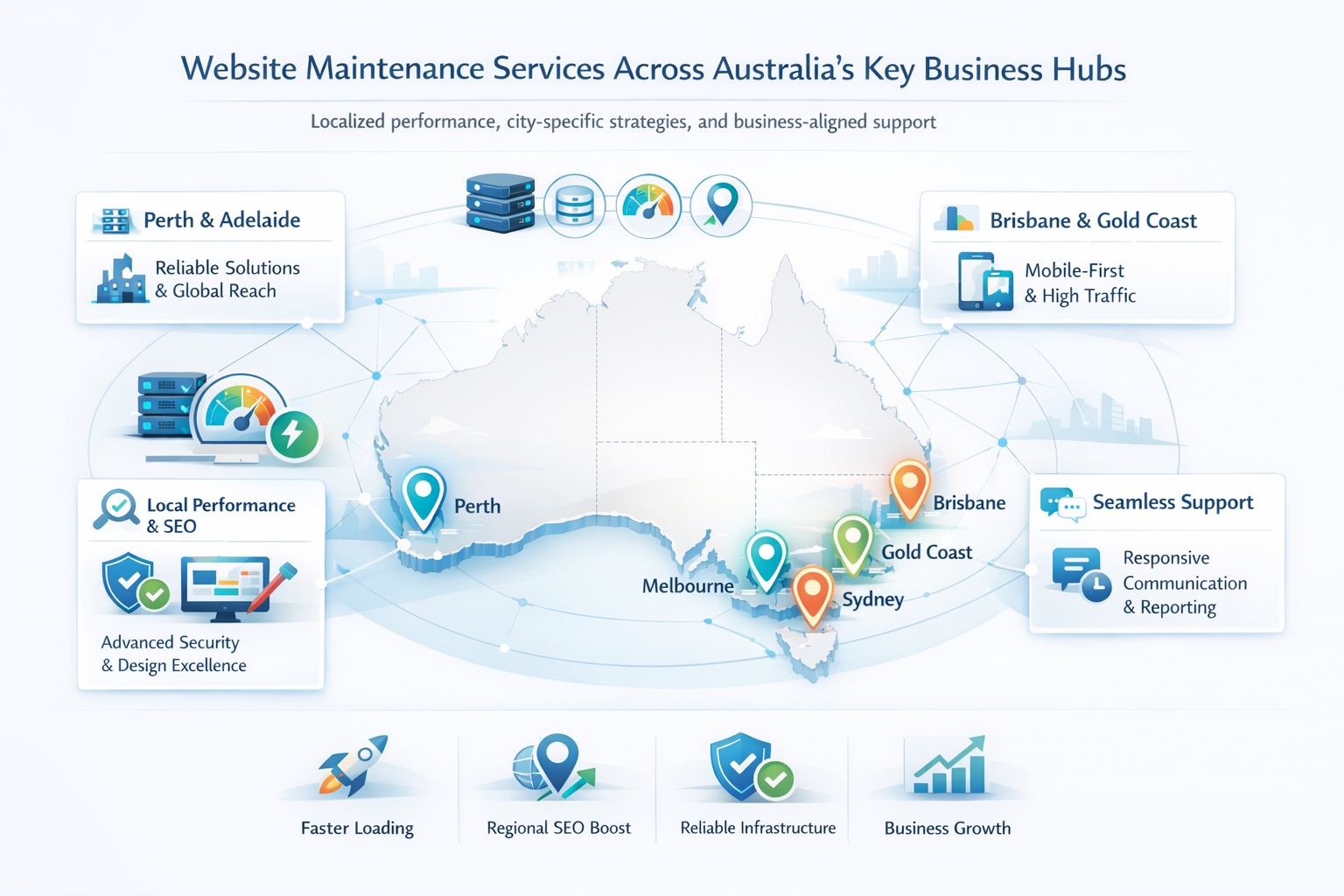 Geographic Focus: Supporting the Australian Business Hubs
Geographic Focus: Supporting the Australian Business Hubs