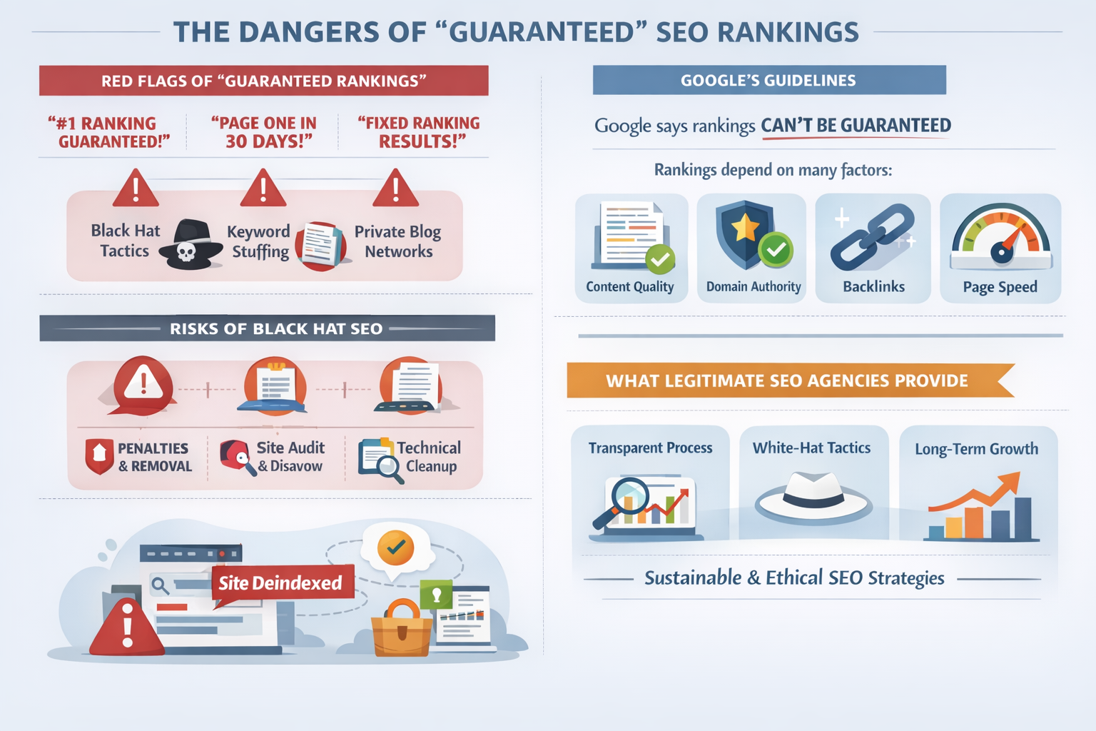 They promise guaranteed rankings — and that should worry you immediately
They promise guaranteed rankings — and that should worry you immediately