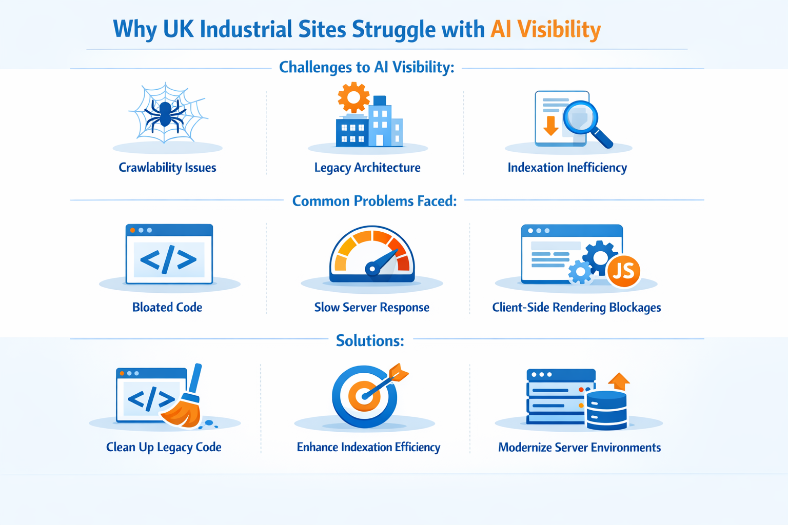 Why UK Industrial Sites Struggle with AI Visibility
Why UK Industrial Sites Struggle with AI Visibility
