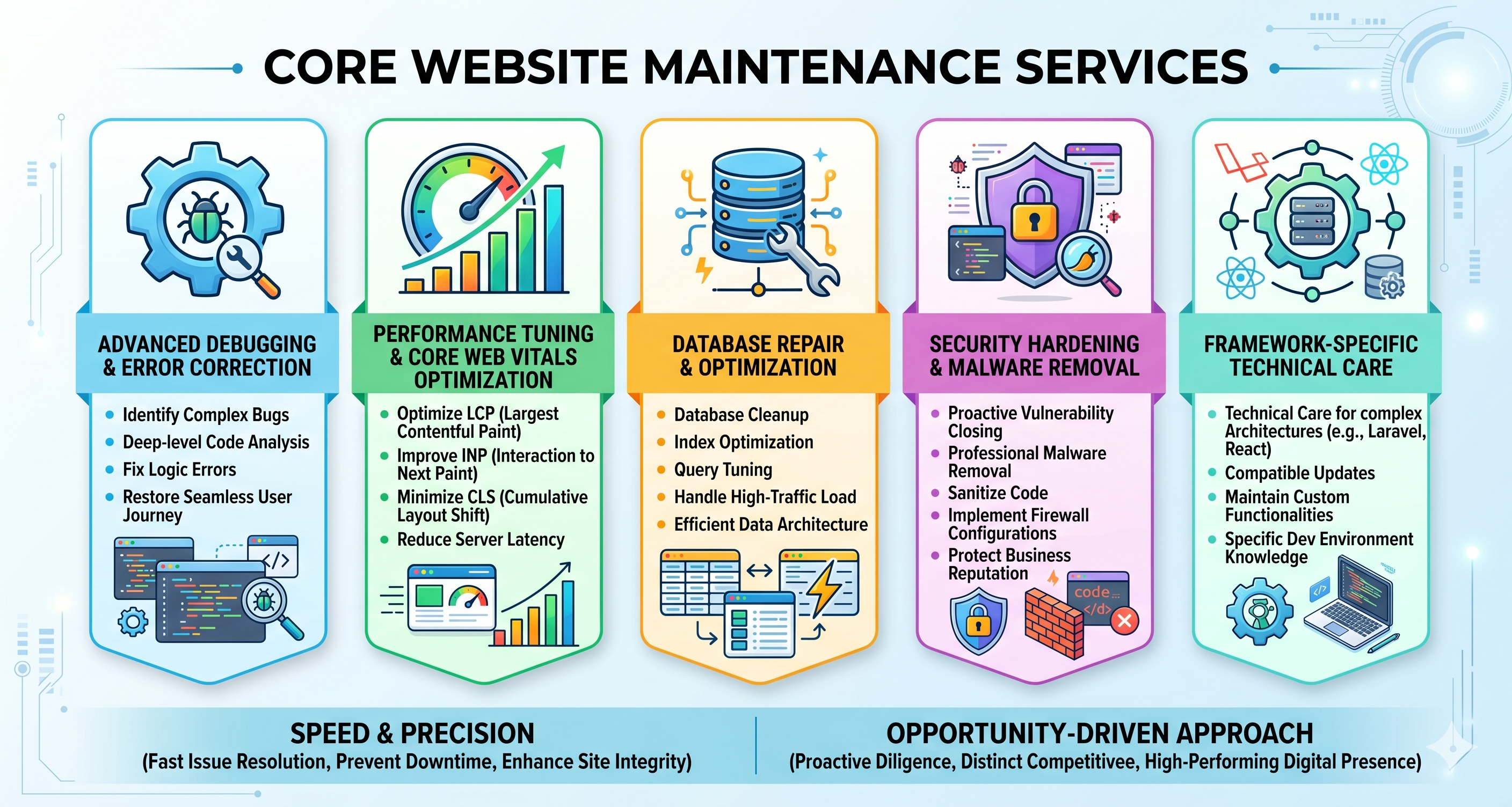 Opal Infotech’s Core Maintenance Services