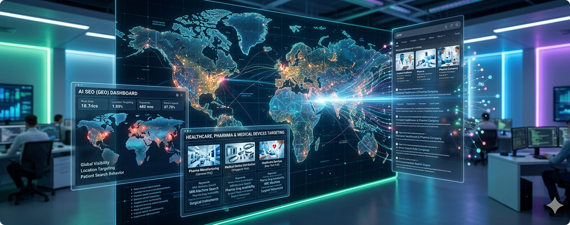 AI SEO GEO for Pharma and Healthcare